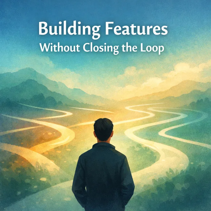 Building Features Without Closing the Loop