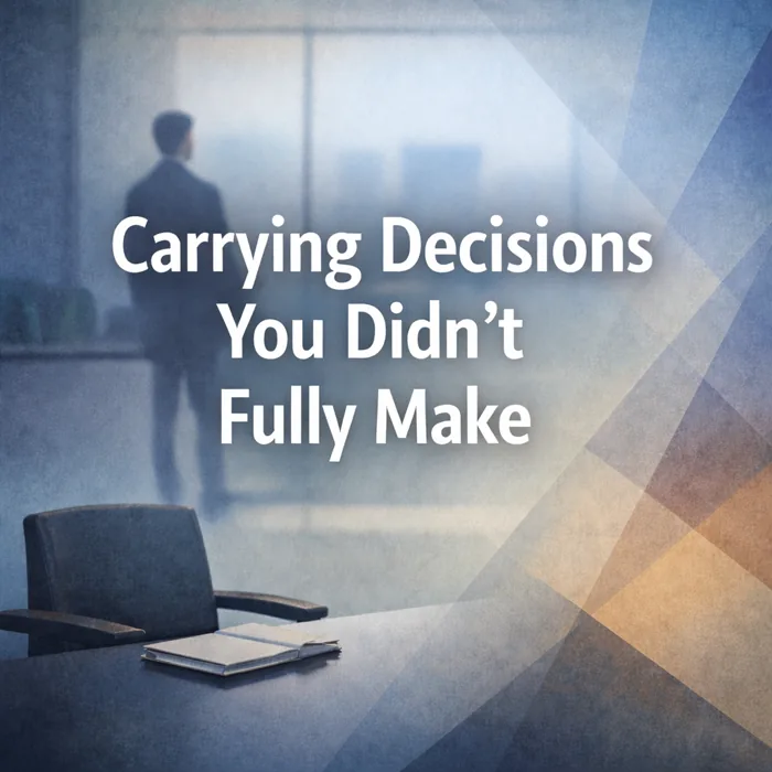 Carrying Decisions You Didn't Fully Make