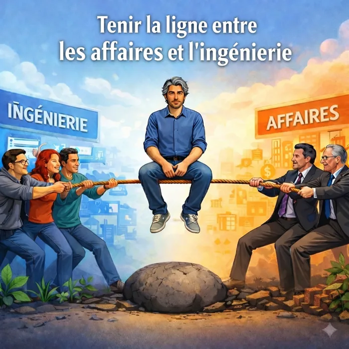 Tenir la ligne entre les affaires et l'ingénierie