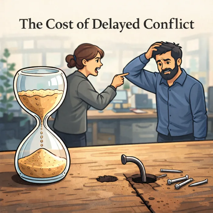 The Cost of Delayed Conflict